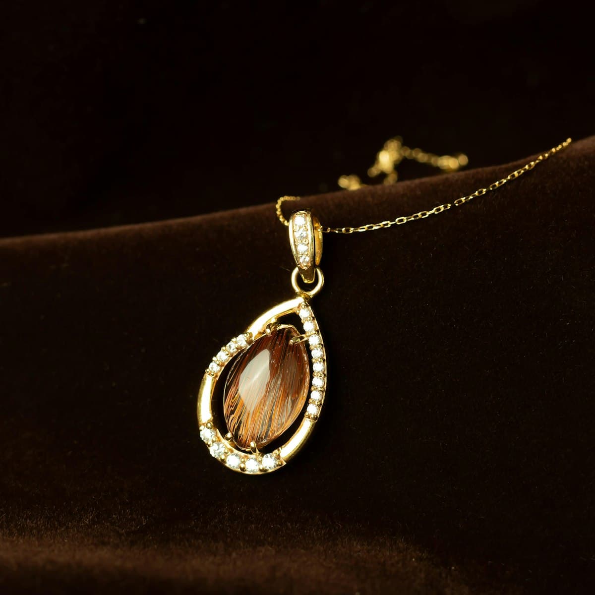 Floral Gemstone Pendant