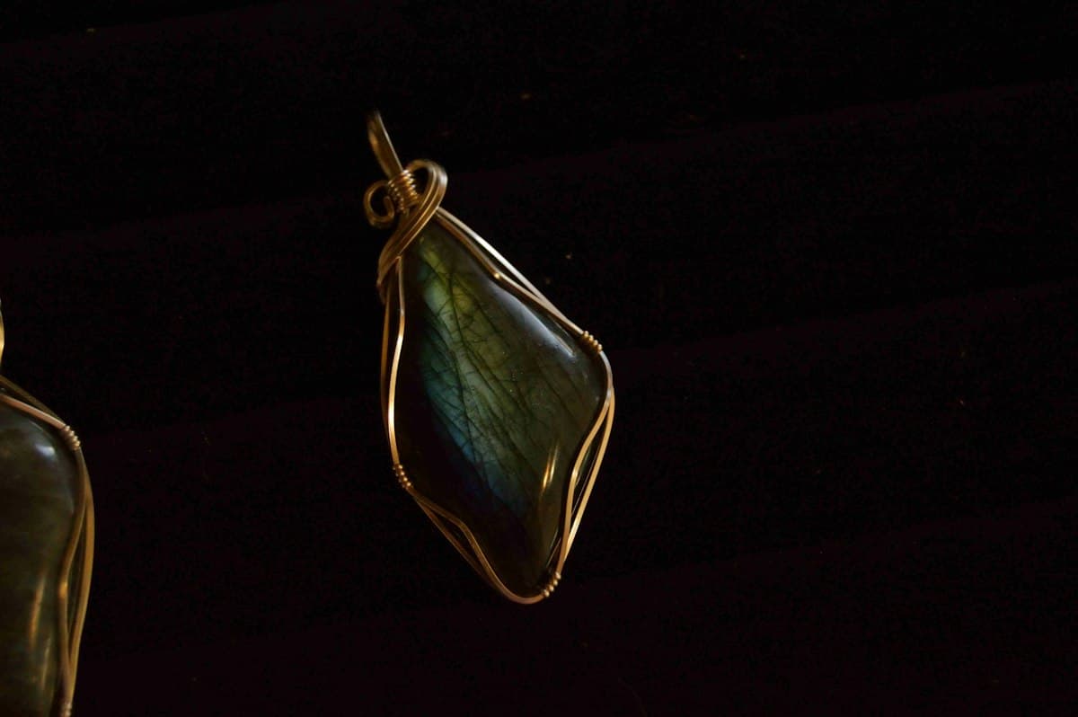 Layered Gemstone Pendant